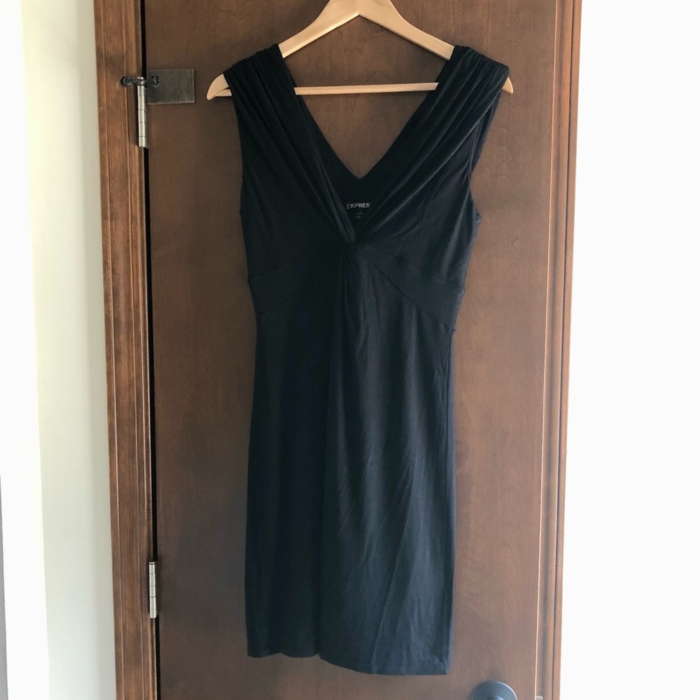 Express Twist Front Double V Dress
